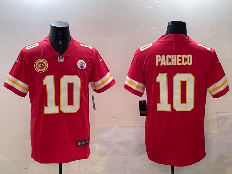 Men Kansas City Chiefs #10 Pacheco Red Second generations 2025 Nike Limited NFL Jersey style 6->kansas city chiefs->NFL Jersey